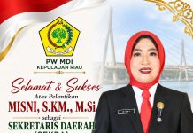 Misni dilantik Sekdaprov Kepri, Juanda : kartini kepri yg bersinar terang