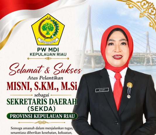 Misni dilantik Sekdaprov Kepri, Juanda : kartini kepri yg bersinar terang