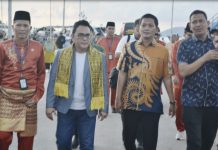 Wabup Anambas Sambut Kedatangan Kepala BPS Provinsi Kepri di Pelabuhan Tarempa