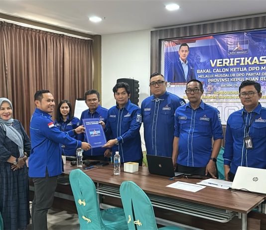 Aneng Jadi Satu-satunya Bakal Calon Ketua DPD Demokrat Kepri, Kantongi Dukungan Penuh Pemilik Hak Suara
