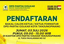 DPD Partai Golkar Kota Tanjungpinang Buka Pendaftaran Calon Ketua Periode 2025 – 2030