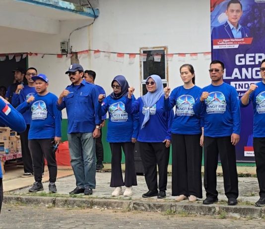 Melalui Gerakan Langit Biru Indonesia Asri, Demokrat Kepri Konsisten Hidupkan Semangat Gotong Royong