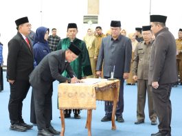 Bupati Roby Lantik 20 Pejabat Pimpinan Tinggi Pratama, Administrator dan Pengawas serta Penugasan Kepala Puskesmas