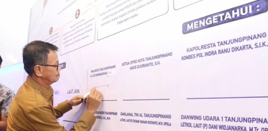 Teken Pakta Antinarkoba, Raja Ariza Tolak Peredaran Narkoba di Tanjungpinang