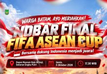 Final FIFA ASEAN Cup 2026 Indonesia Vs Thailand, Amsakar-Li Claudia Undang Warga Nobar di Engku Putri