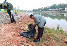 Gubernur Kepri dan Bupati Bintan Lakukan Aksi Gotong Royong di Taman Kolam Kijang