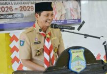 Wakil Bupati Anambas Lantik Pengurus Mabiran, Kwarran, dan LPK Kwarran Siantan Utara